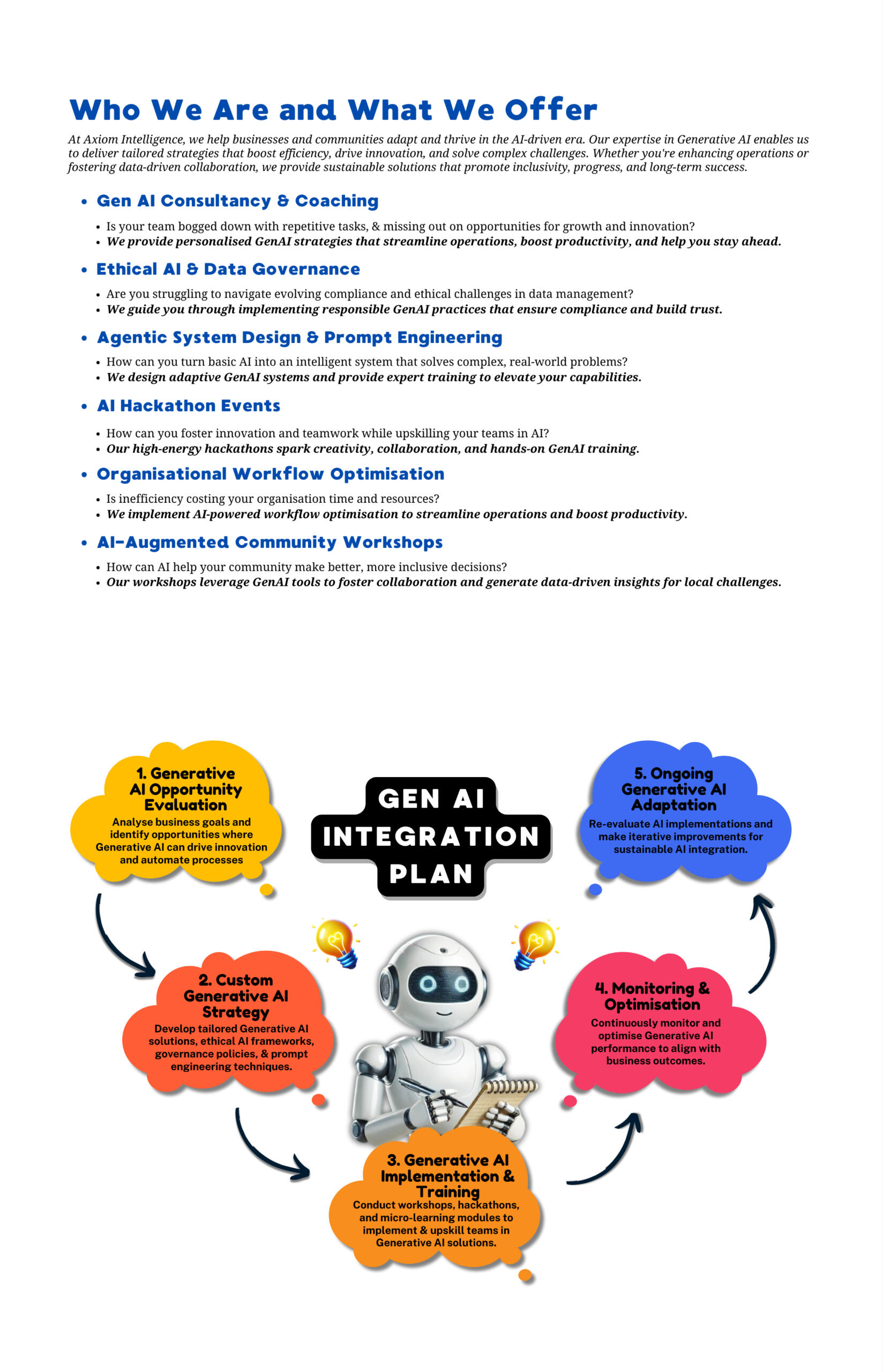 Who we are and what we offer